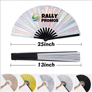 PCV Laser Large Bamboo Fan